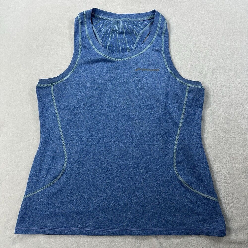 Brooks Women’s Running Tank Top Size S Blue Racerback Athletic Workout Active